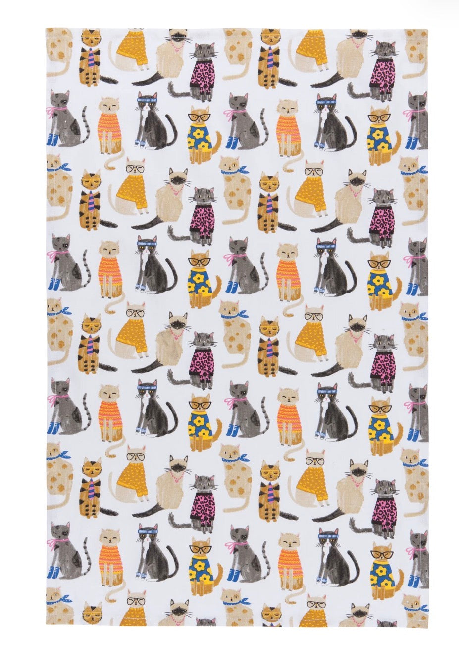 Feline Fine Dishtowel