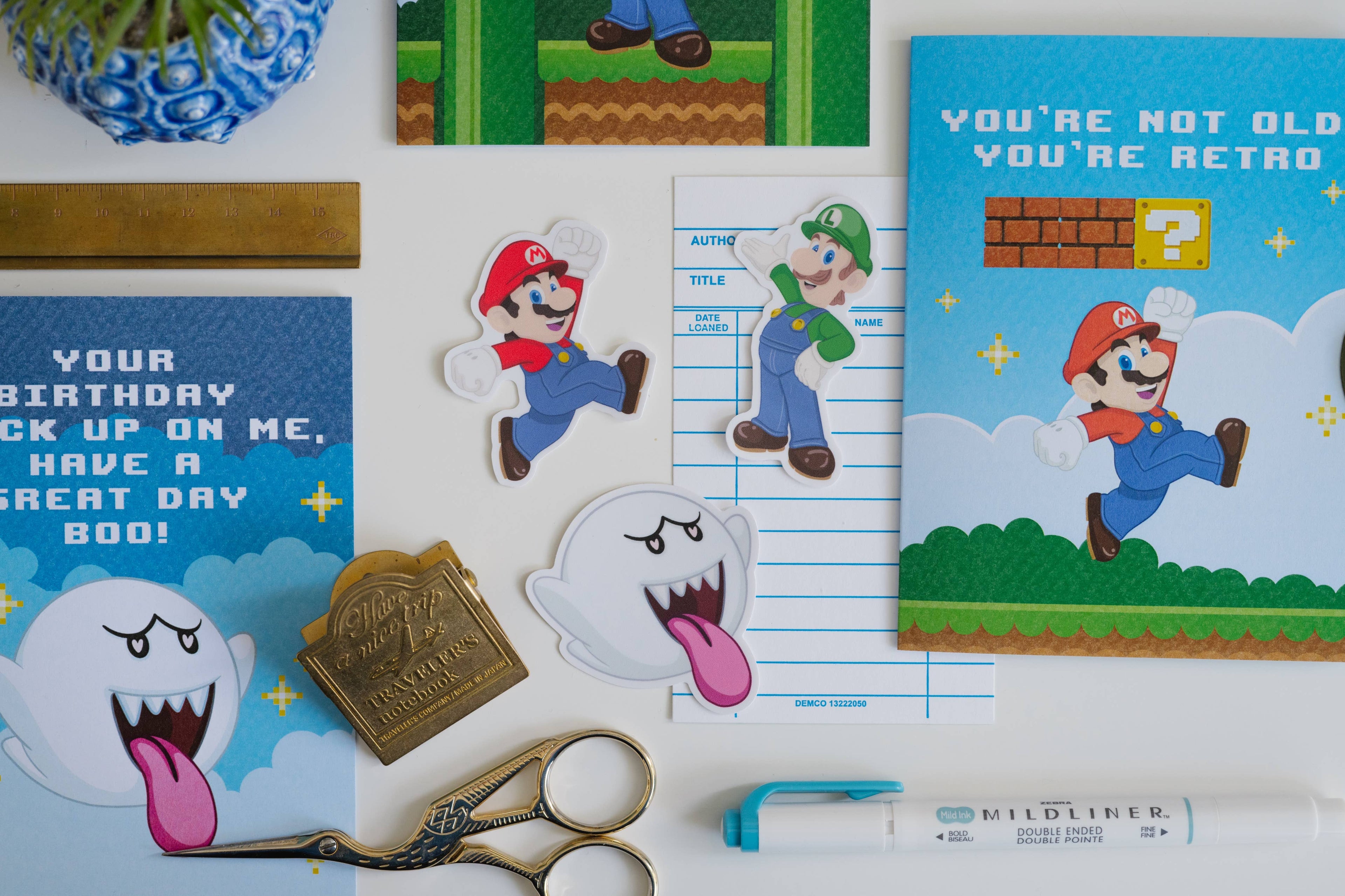 Super Retro Mario Vinyl Sticker