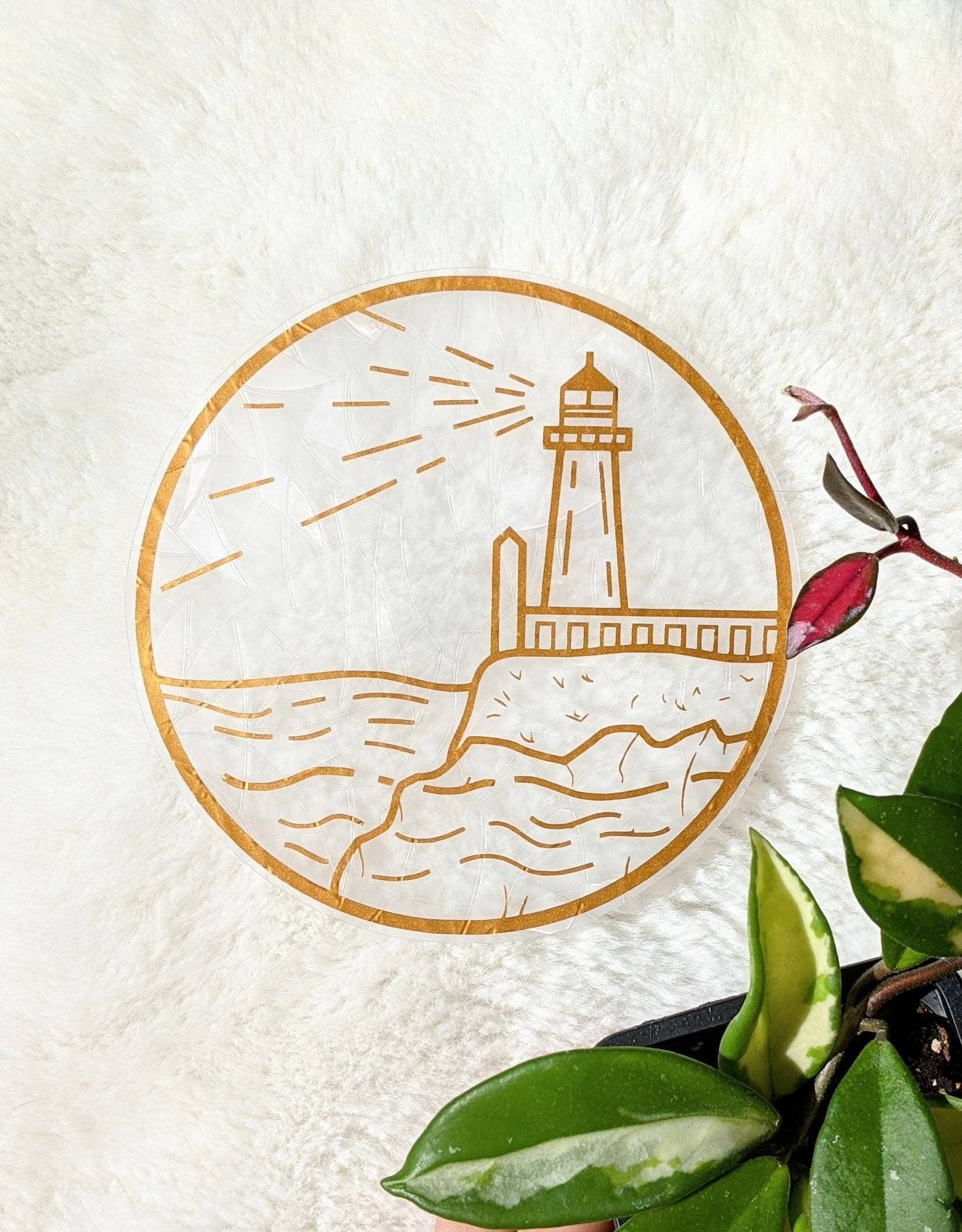 Lighthouse Suncatcher Sticker | Rainbow Making Decal | Gift for nature lovers | East Coast Scenery | Maritime Decor | Ocean lovers gift