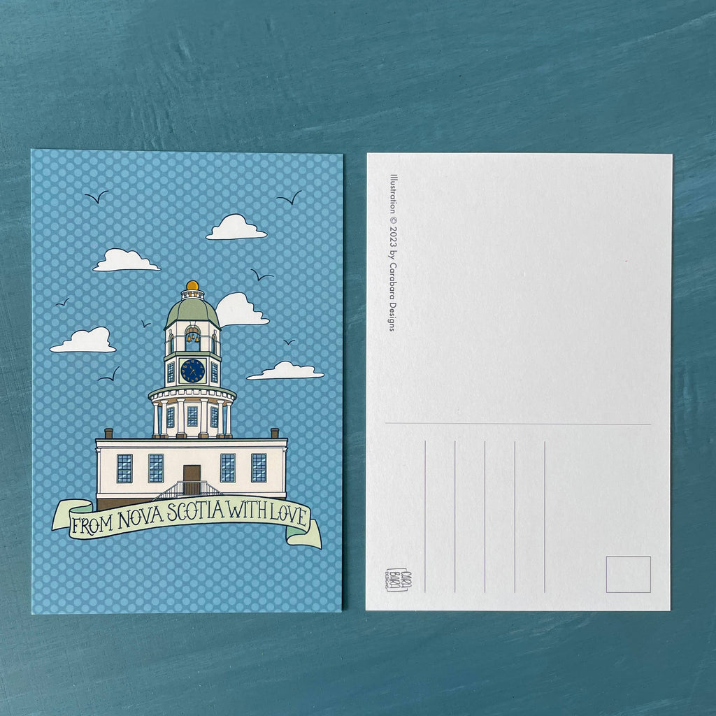 Nova Scotia Town Clock Postcard