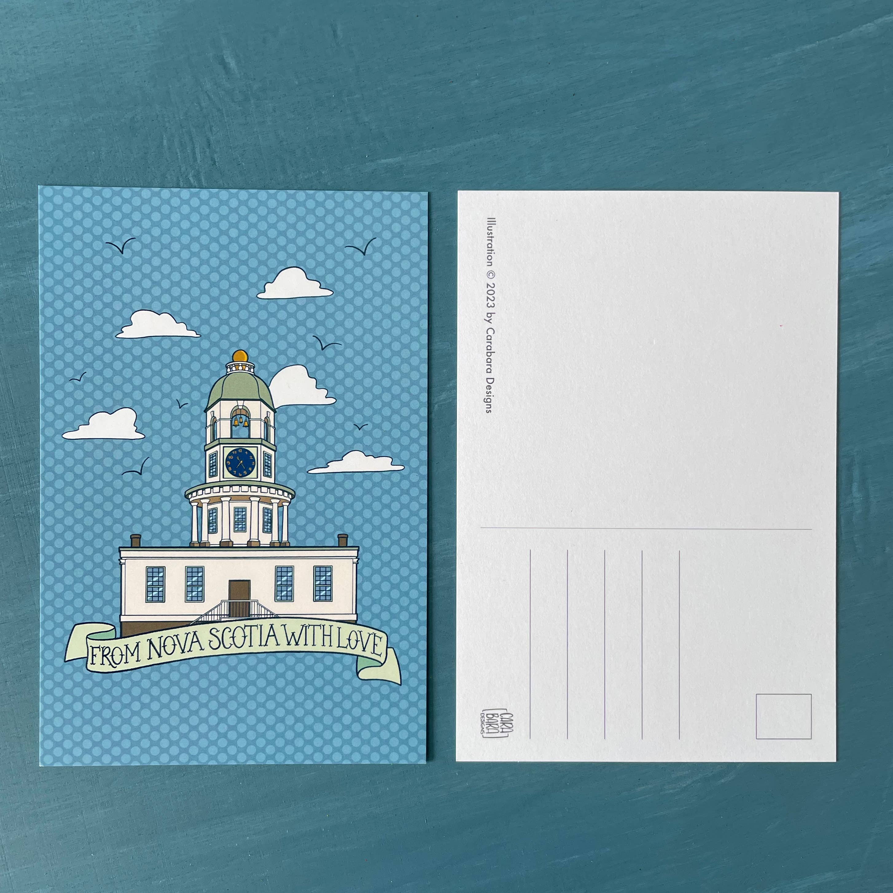 Nova Scotia Town Clock Postcard