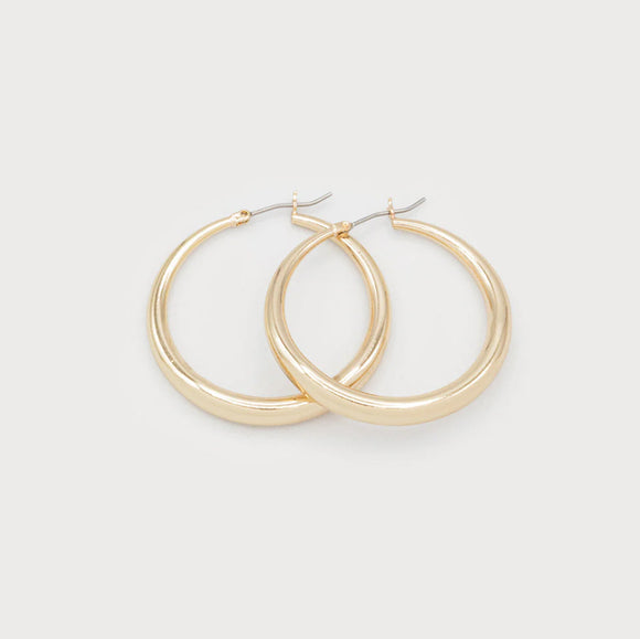 DOMED HOOPS 2697-GLD