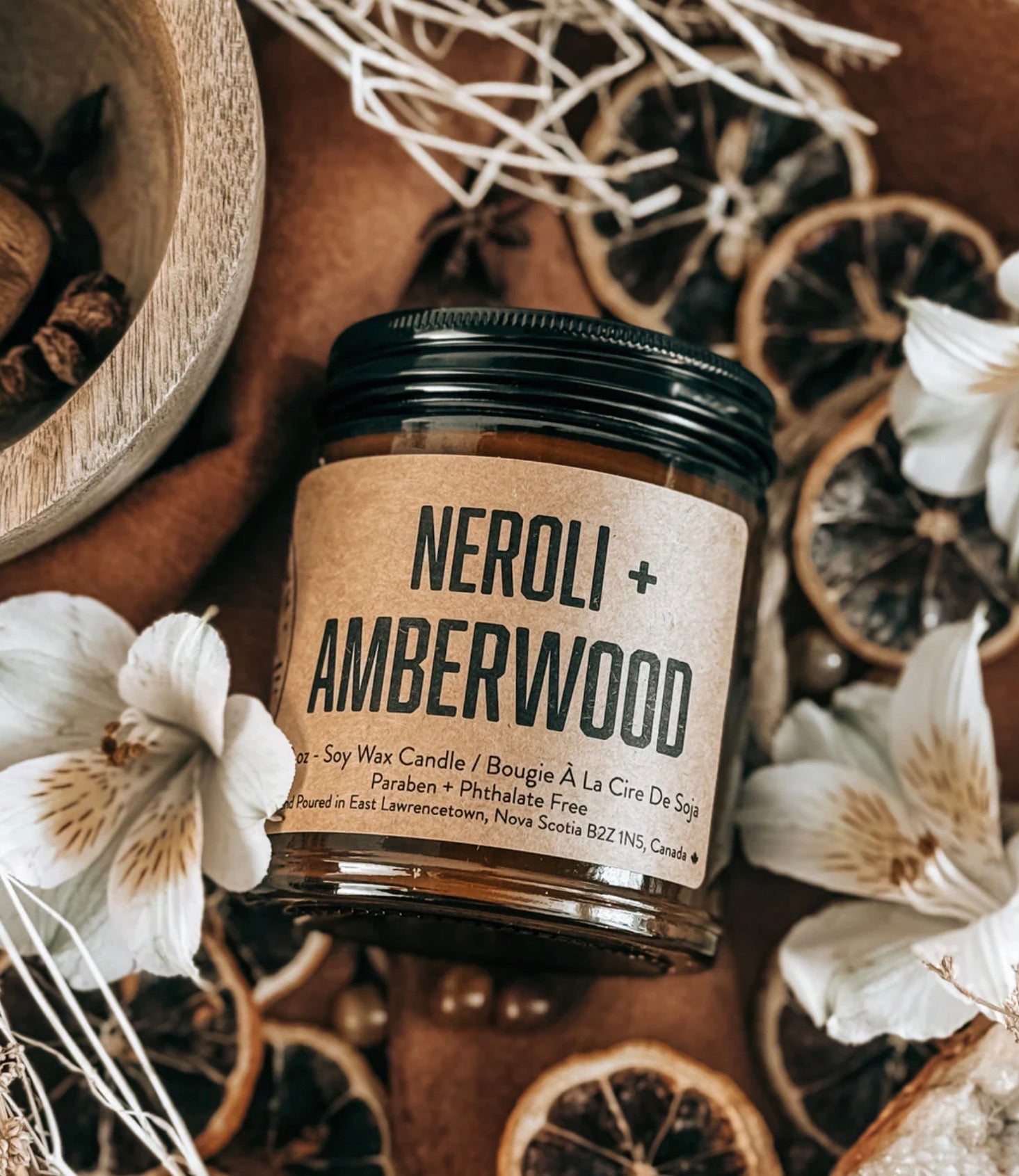 Neroli + Amberwood Lawrencetown Candle