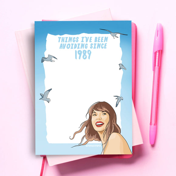 1989 Taylor Swift Funny Notepad - Pop Culture Pad