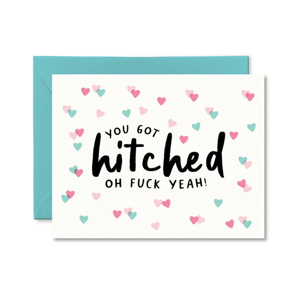 You Got Hitched Wedding Card