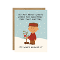 Charlie Who's Around The Tree  - Peanuts Christmas Card