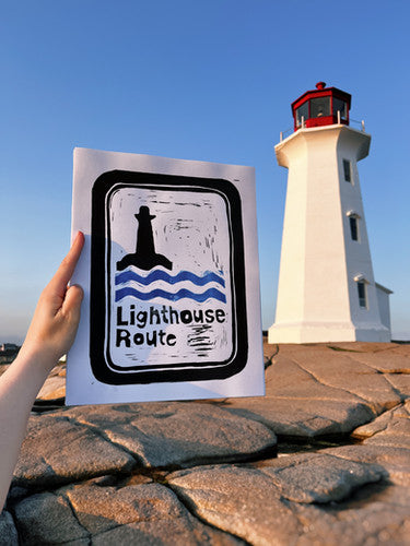 Lighthouse Route Art Print