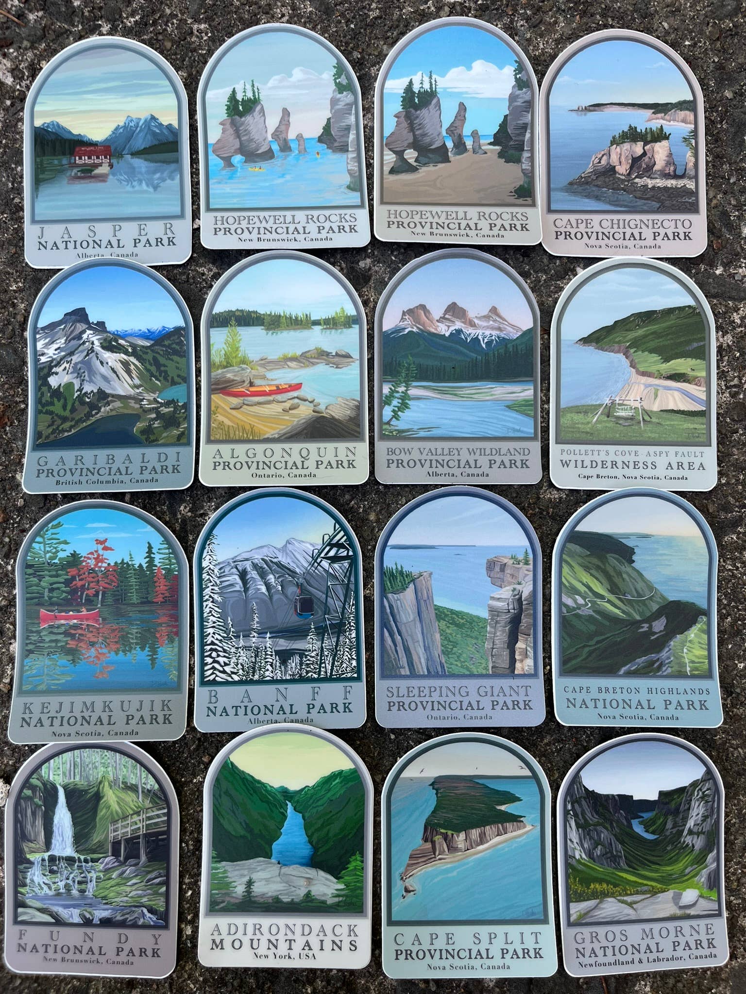 Kejimkujik National Park Sticker | Nova Scotia, Camping: Small Sticker