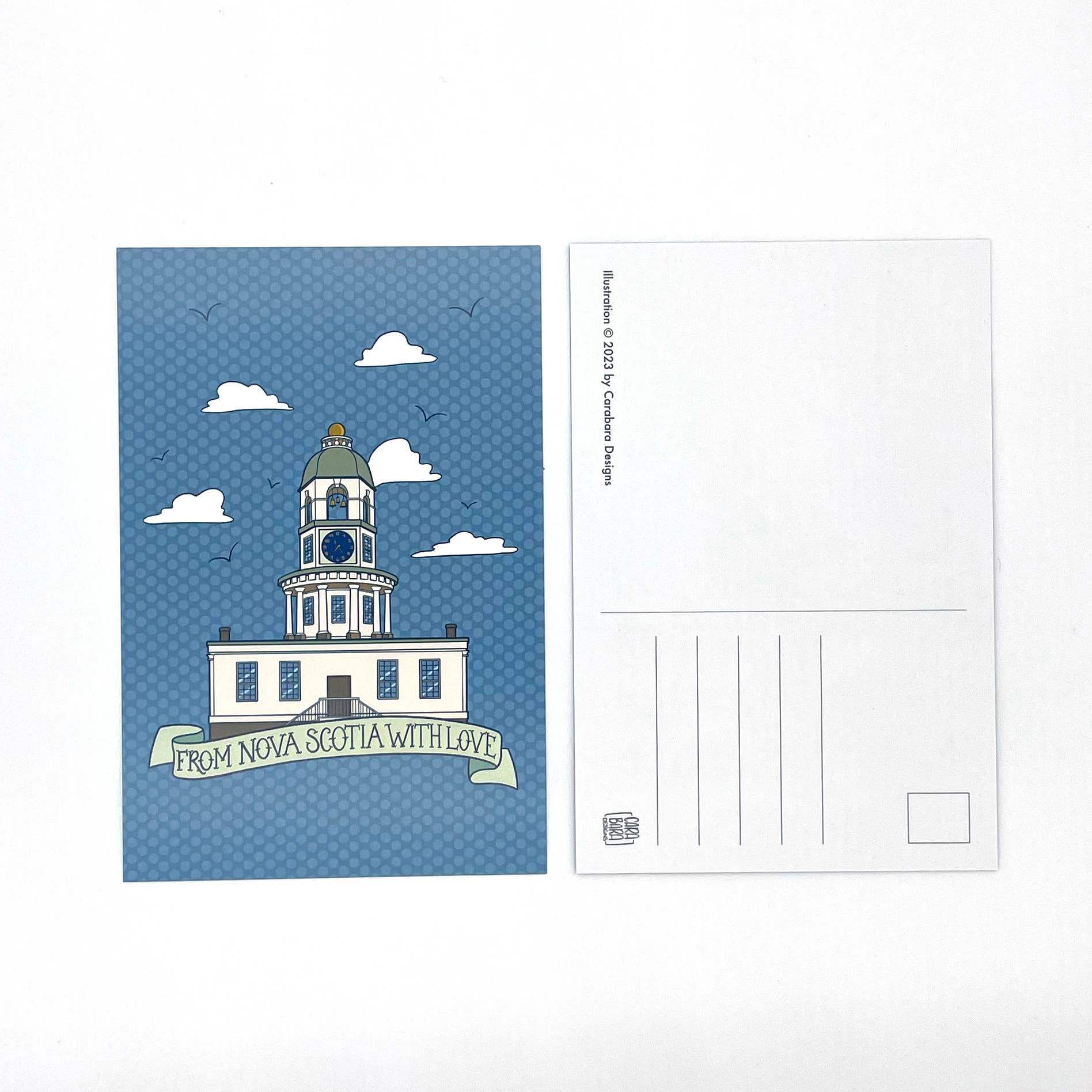 Nova Scotia Town Clock Postcard