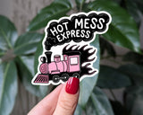 Hot Mess Express Vinyl Sticker, Aesthetic Sticker for Laptop: Loose