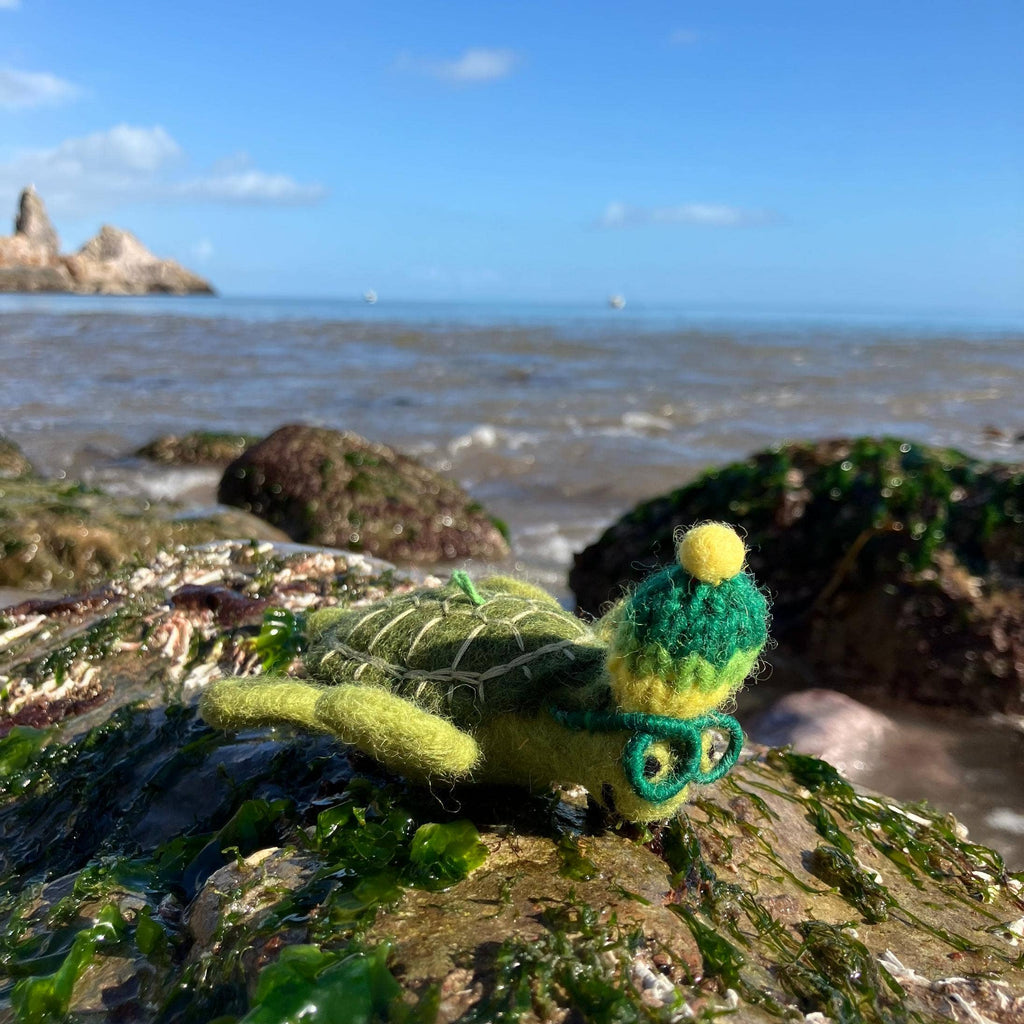 Handmade Felt Simon the Sea Turtle Hanging Decoration