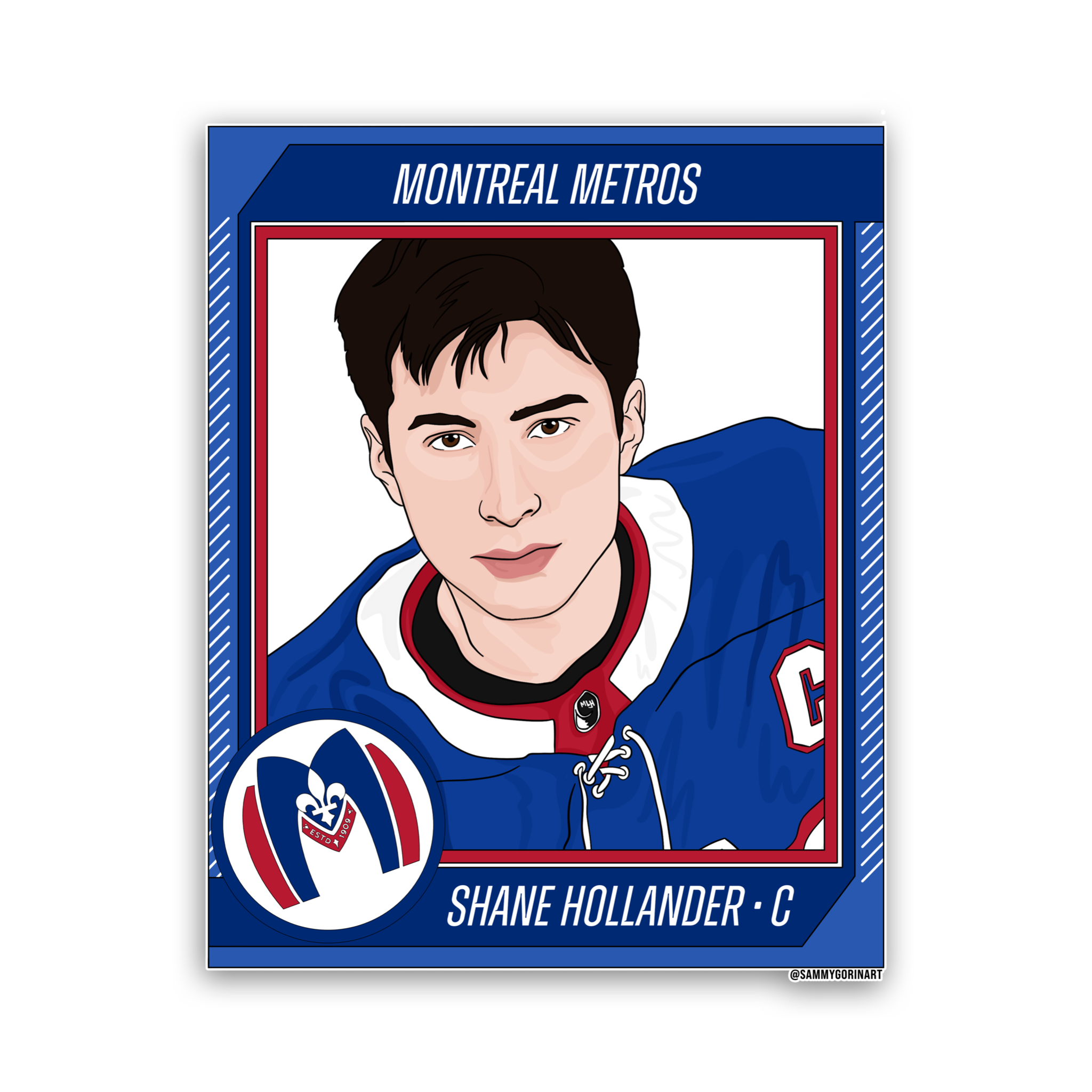 Shane Hollander Hockey Trading Card Sticker