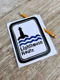Lighthouse Route Greeting Card