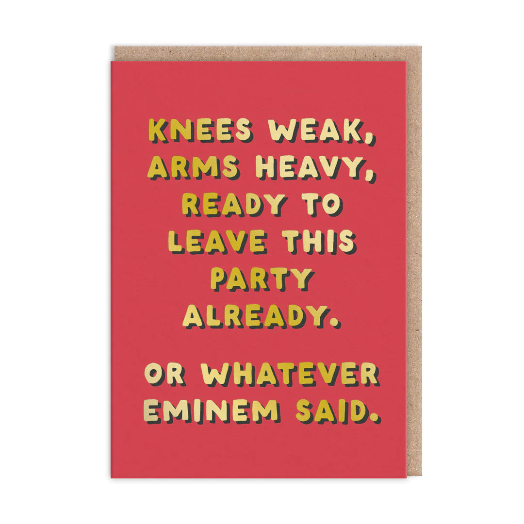 Whatever Eminem Said Card