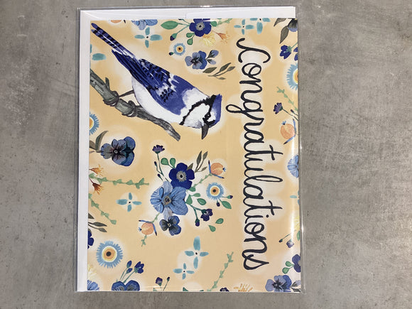 Congratulations Blue Jay Card By Sarah Duggan