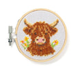 Mini Cross Embroidery- Highland Cow