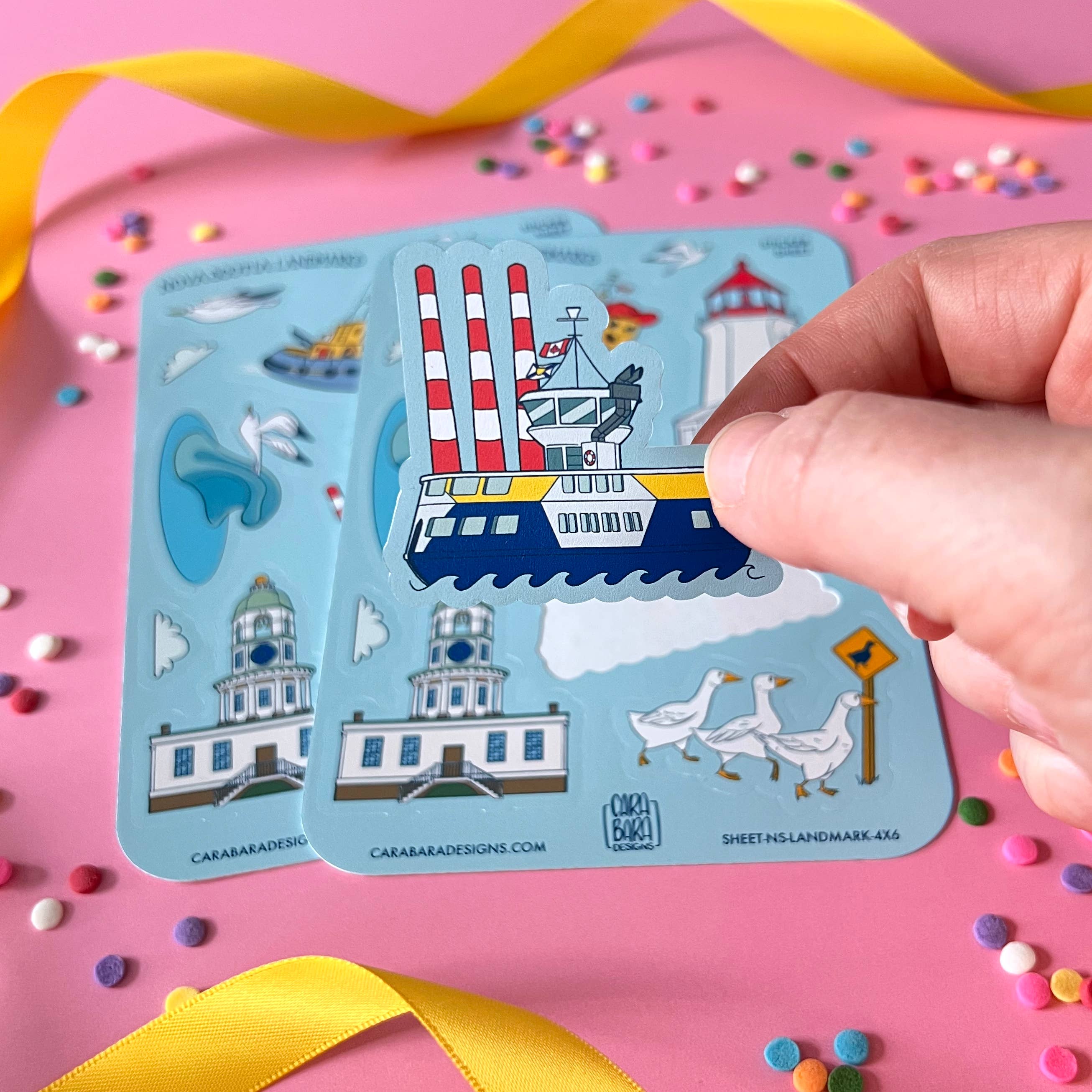 Nova Scotia Landmarks Sticker Sheet
