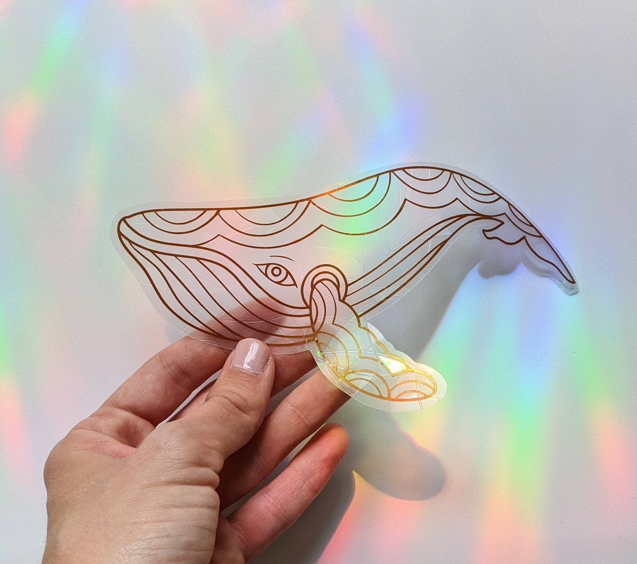 Whale Suncatcher Sticker | Window Cling | Coastal Decor