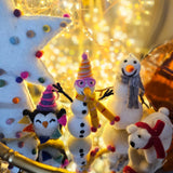 Handmade Felt Party Penguin Hanging Dog Decoration