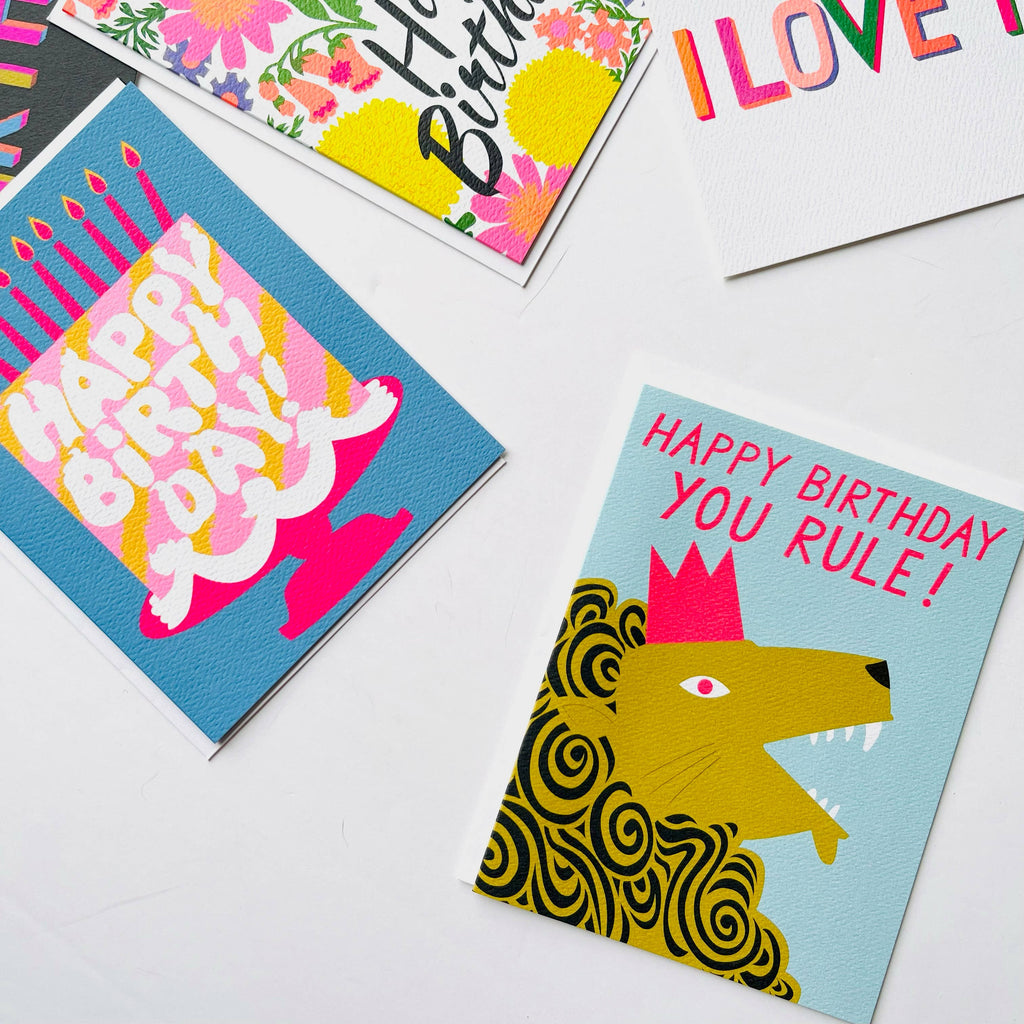 Happy Birthday Pink Cake Dreams Note Card