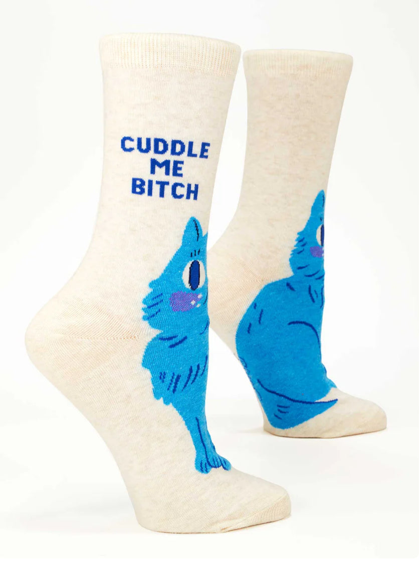 Cuddle Me Bitch women’s crew socks