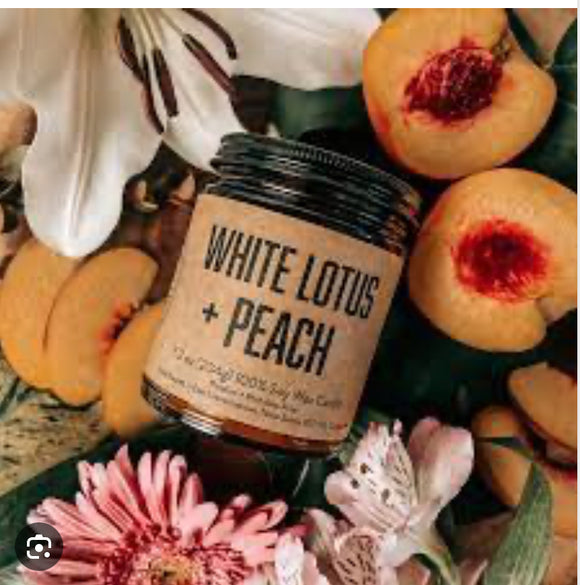 White Lotus + Peach Lawrencetown Candle