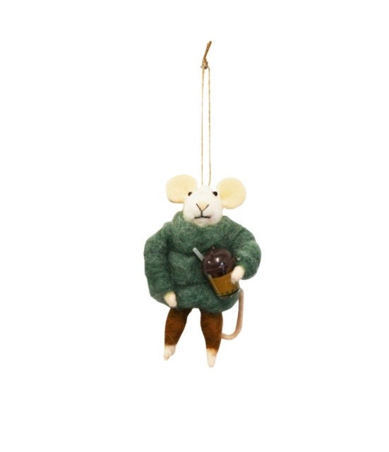 Ornament Mouse Coffe