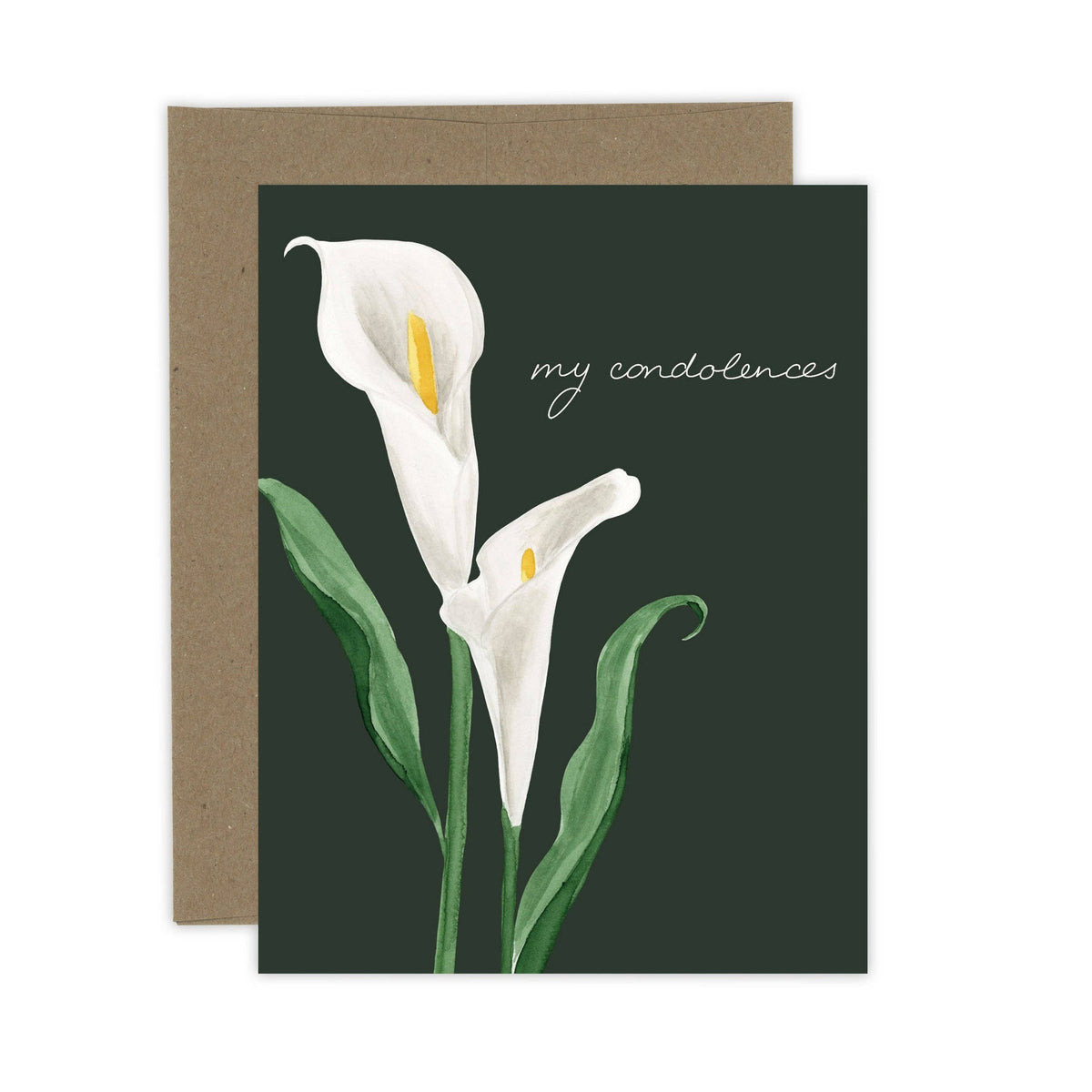 Lily Condolence Card