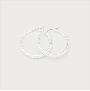 DOMED HOOPS 2697-SLV