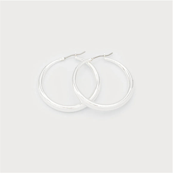 DOMED HOOPS 2697-SLV