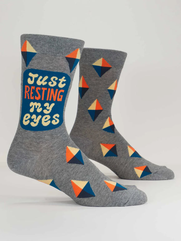 Just Resting My Eyes Men’s Crew Socks