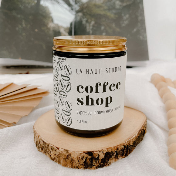 Coffee Shop 8oz Candle La Haut Studio