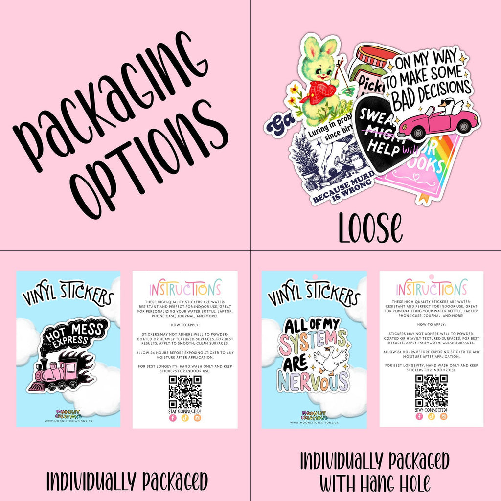 Books Because Coping With Reality Vinyl Sticker : Loose