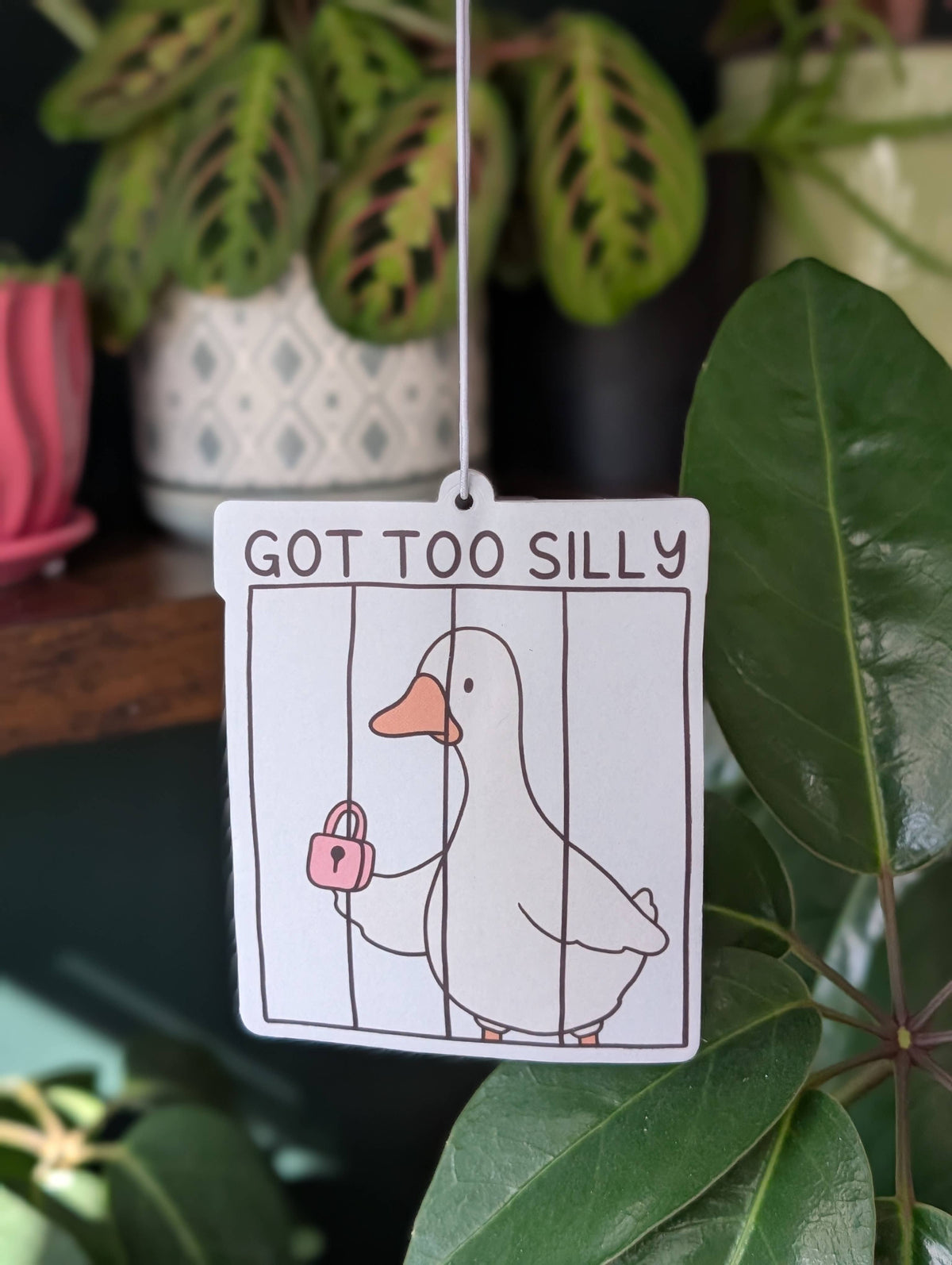 Got Too Silly Funny Goose Car Air Freshener