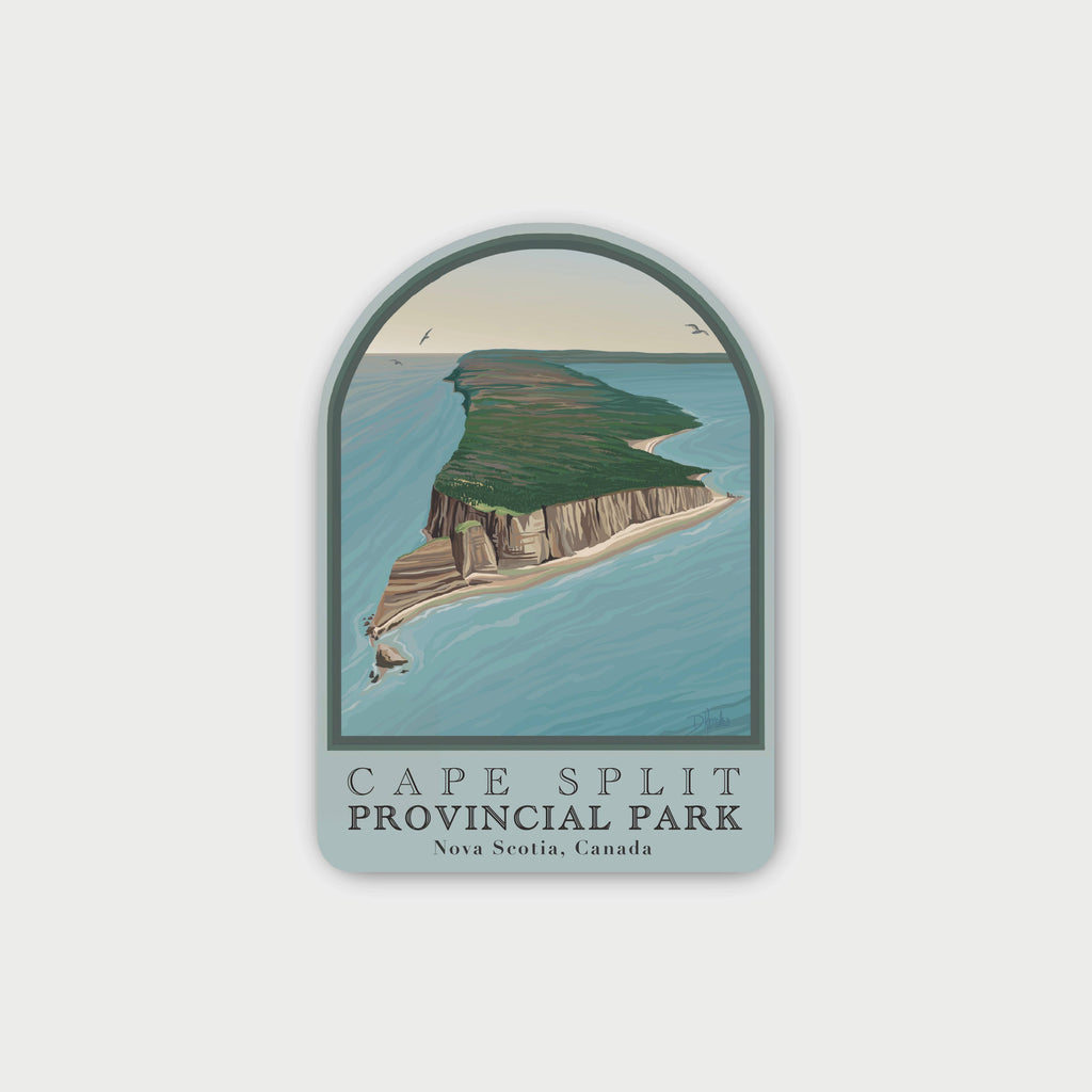 Cape Split Sticker | Nova Scotia, Bay of Fundy, Hiking