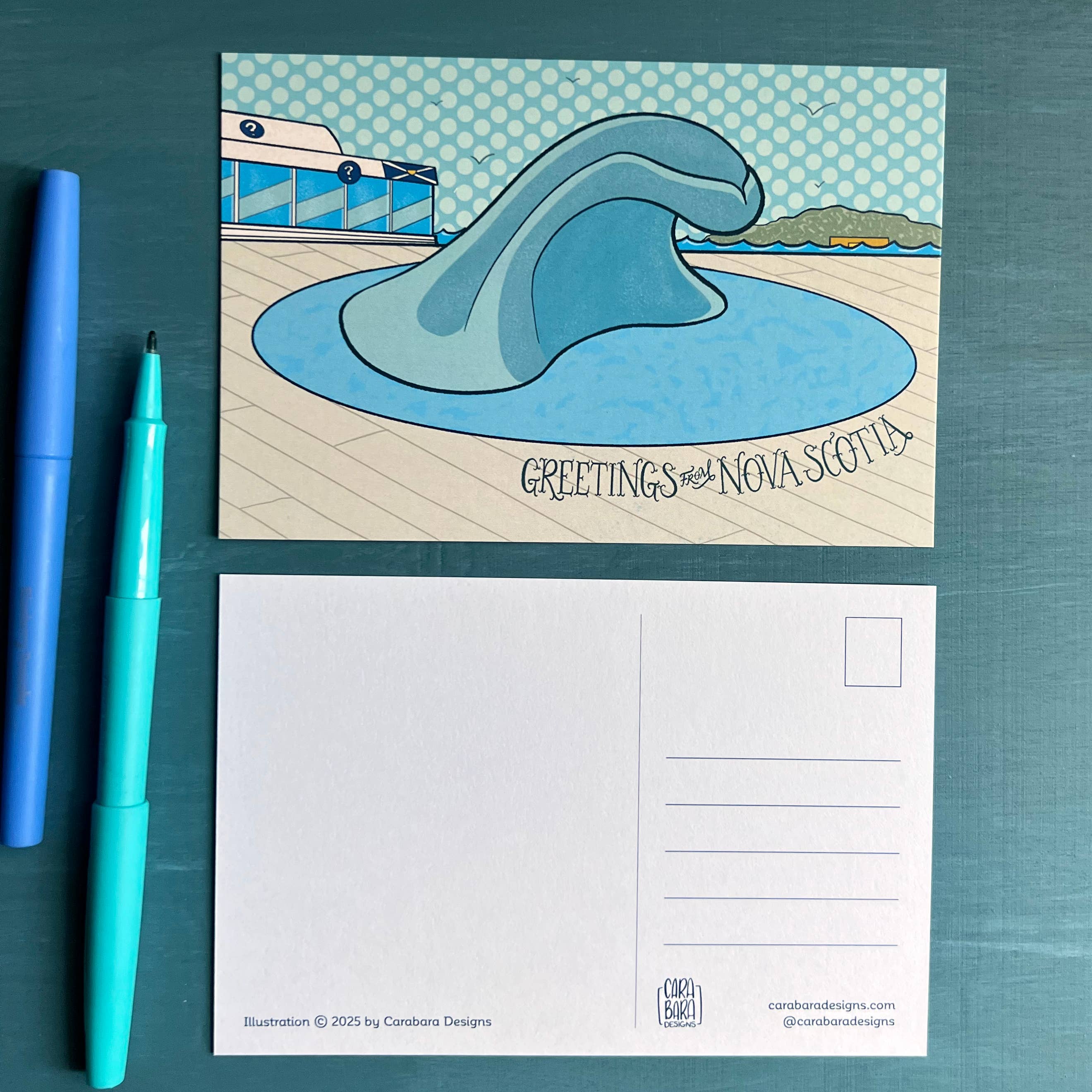 Nova Scotia Wave Postcard