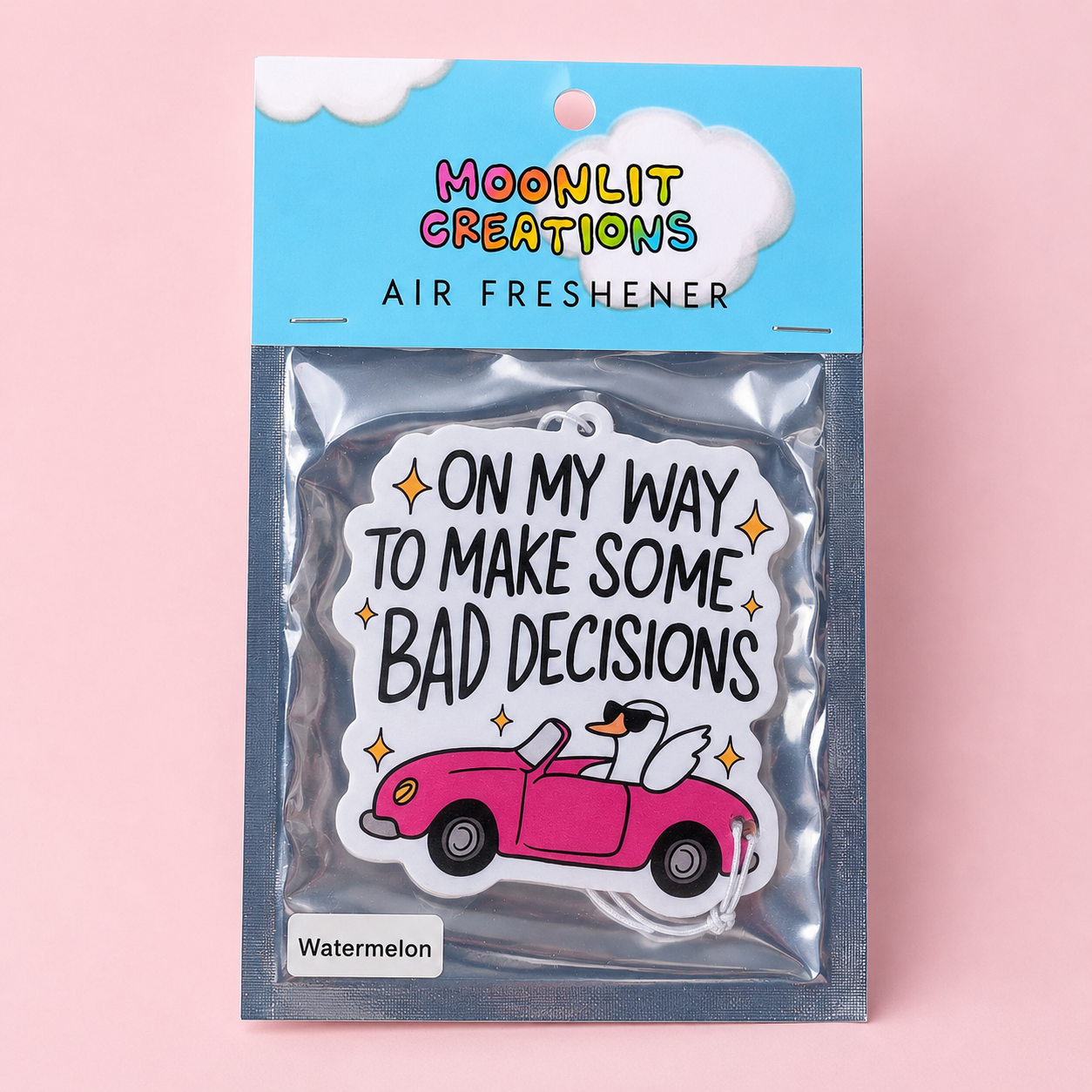 Funny Goose Air Freshener - On My Way Bad Decisions
