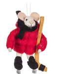 Hockey mouse ornament