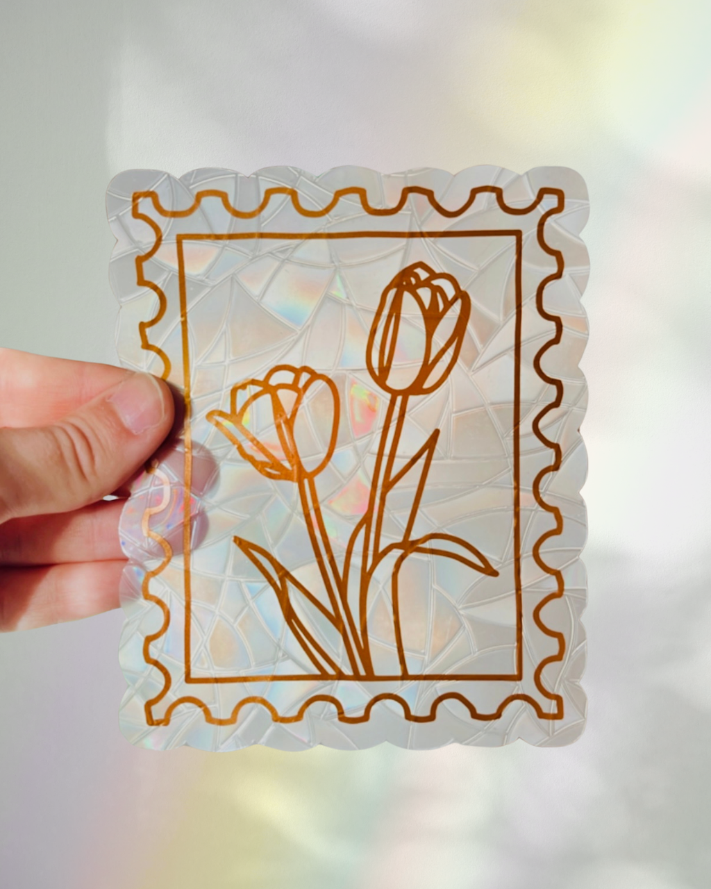 Tulips Suncatcher | Window Cling | Rainbow Maker Sticker