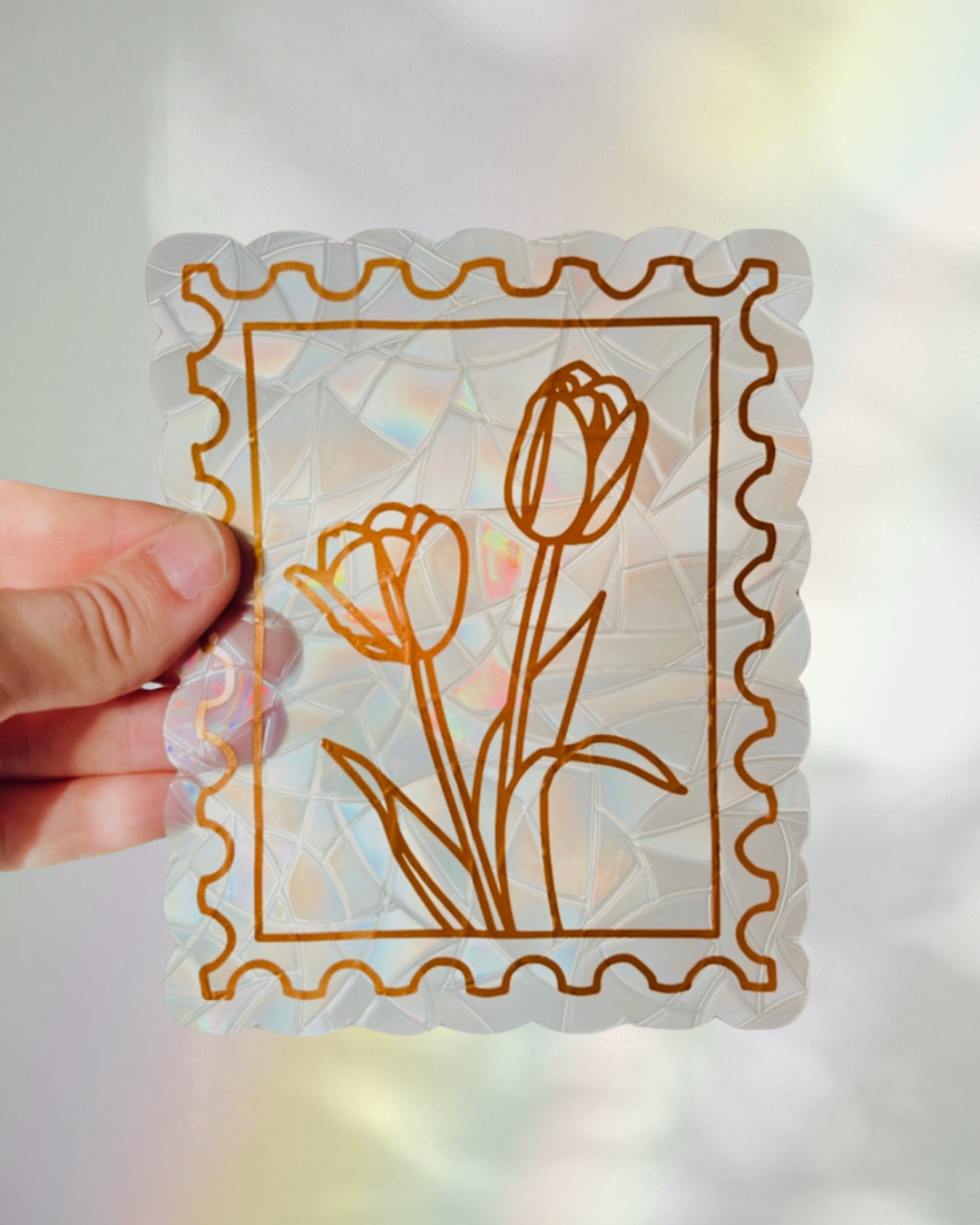 Tulips Suncatcher | Window Cling | Rainbow Maker Sticker