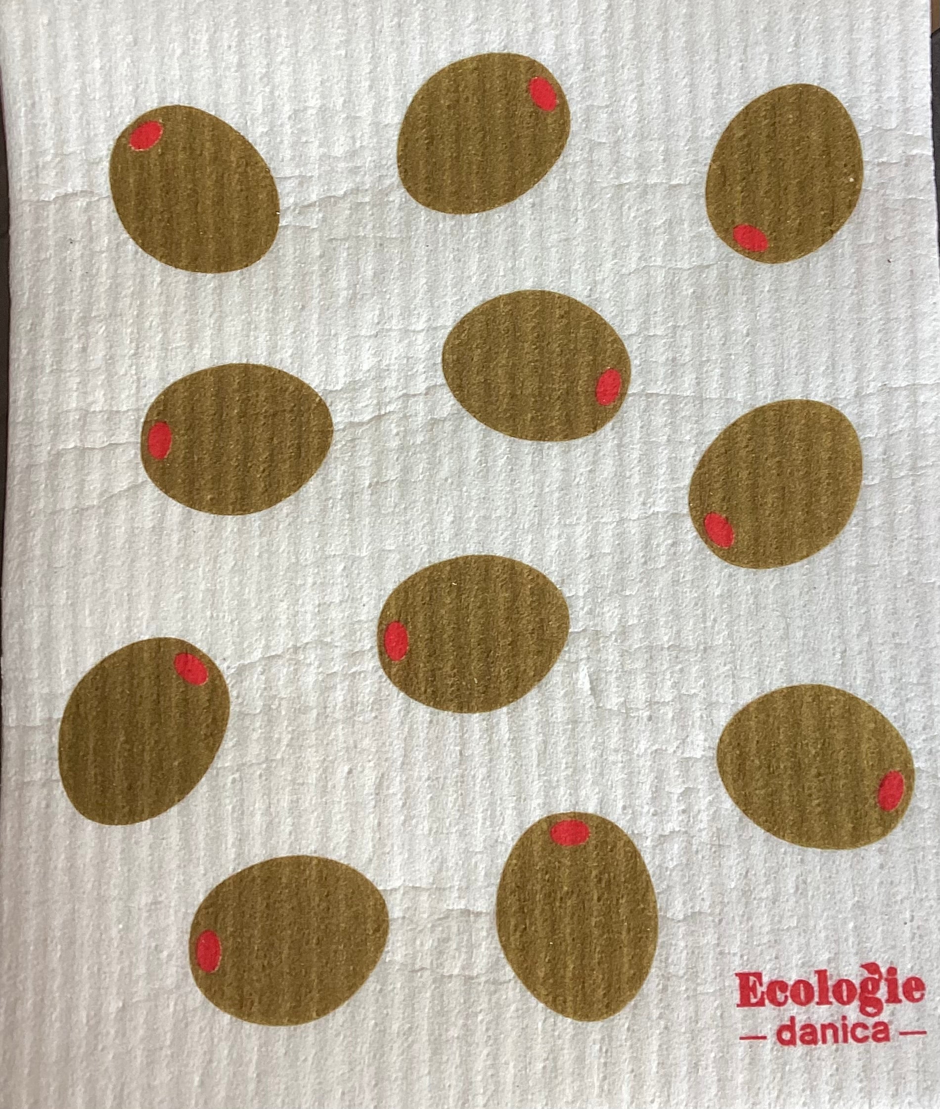 Swedish Tossed Olives Dishcloth
