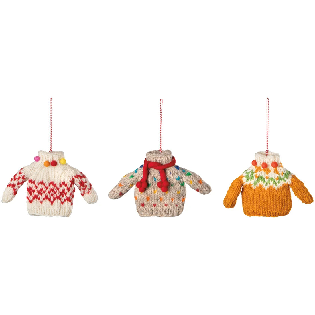 Ornament Wool Sweater Party - 3 Assorted Colours
