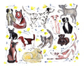Dogs and Wildflowers Card - Sarah Duggan