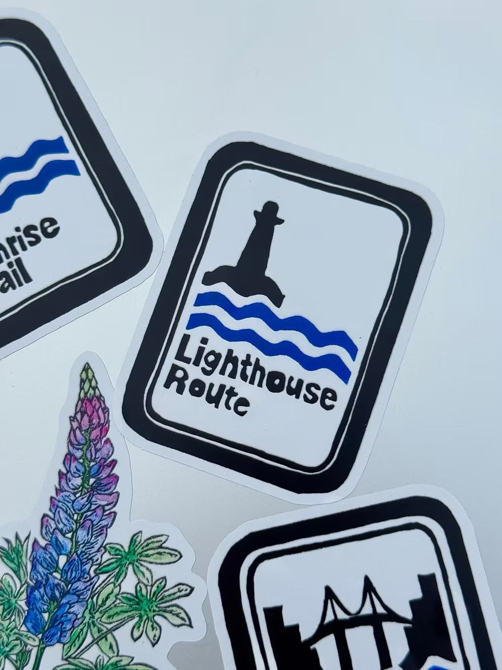 Lighthouse Route -Sticker