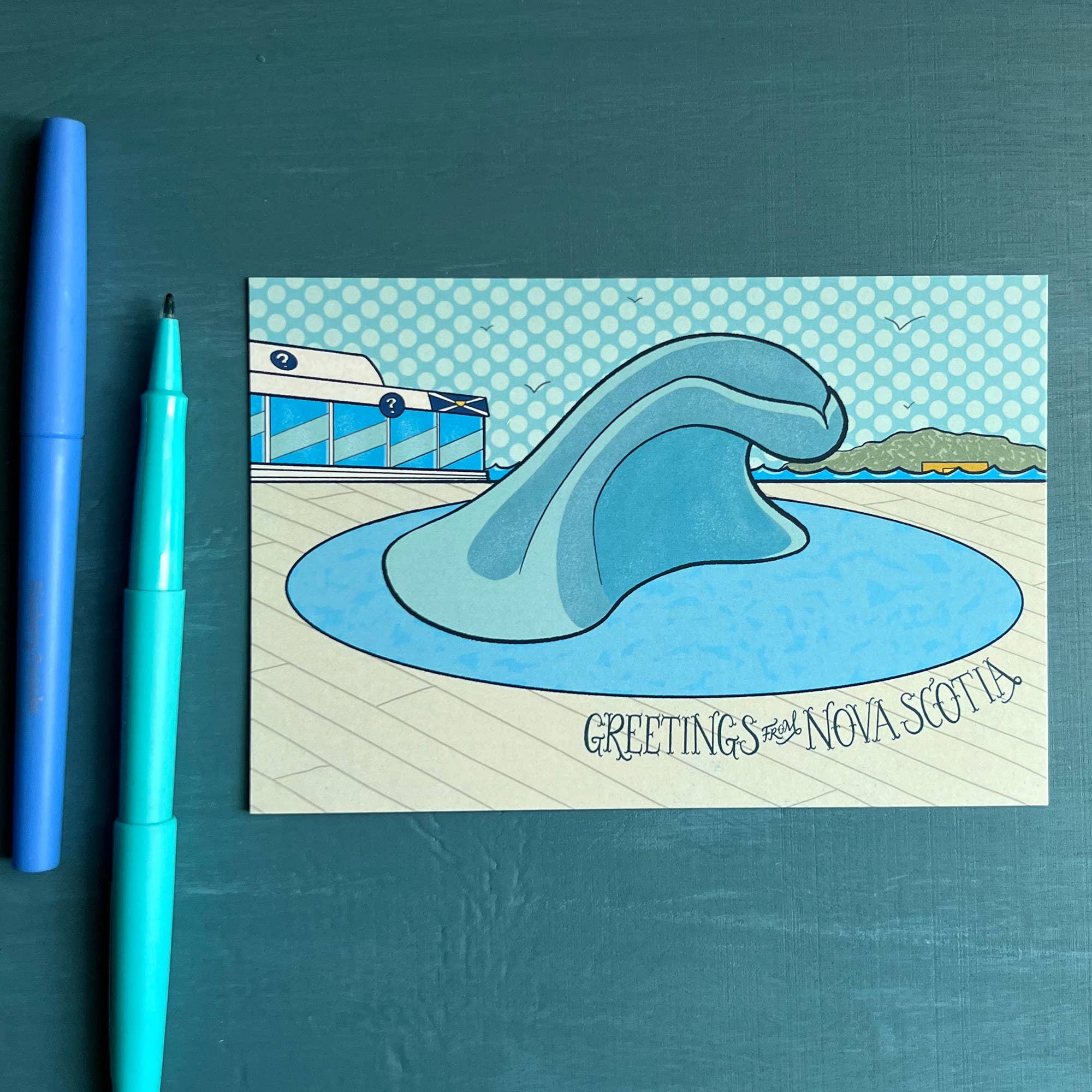 Nova Scotia Wave Postcard