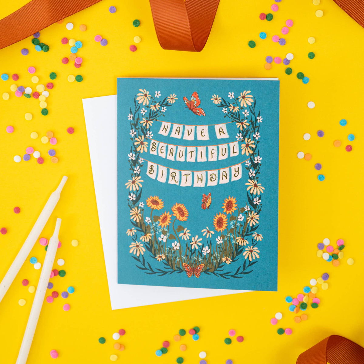 Cottagecore Wildflower Birthday Card