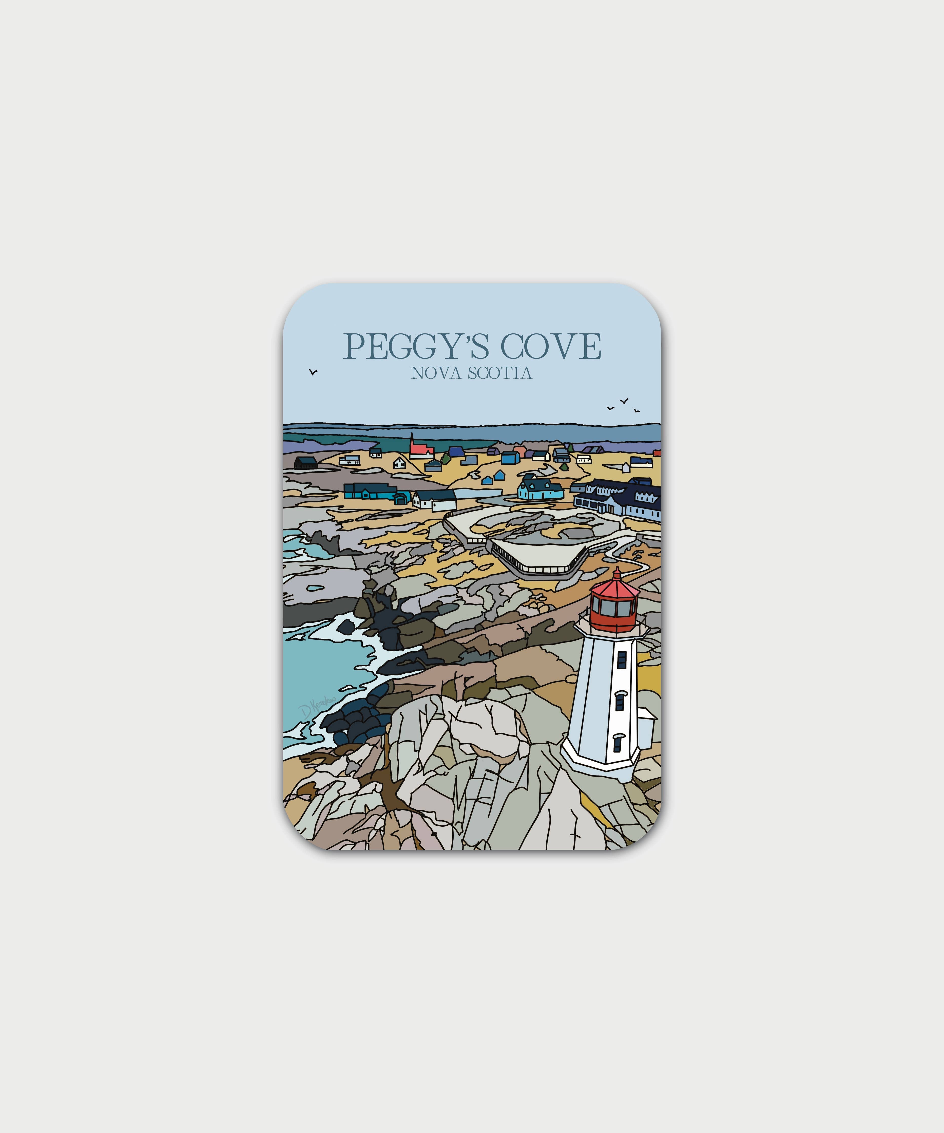 Peggy's Cove Magnet | Lighthouse, Nova Scotia, Canada
