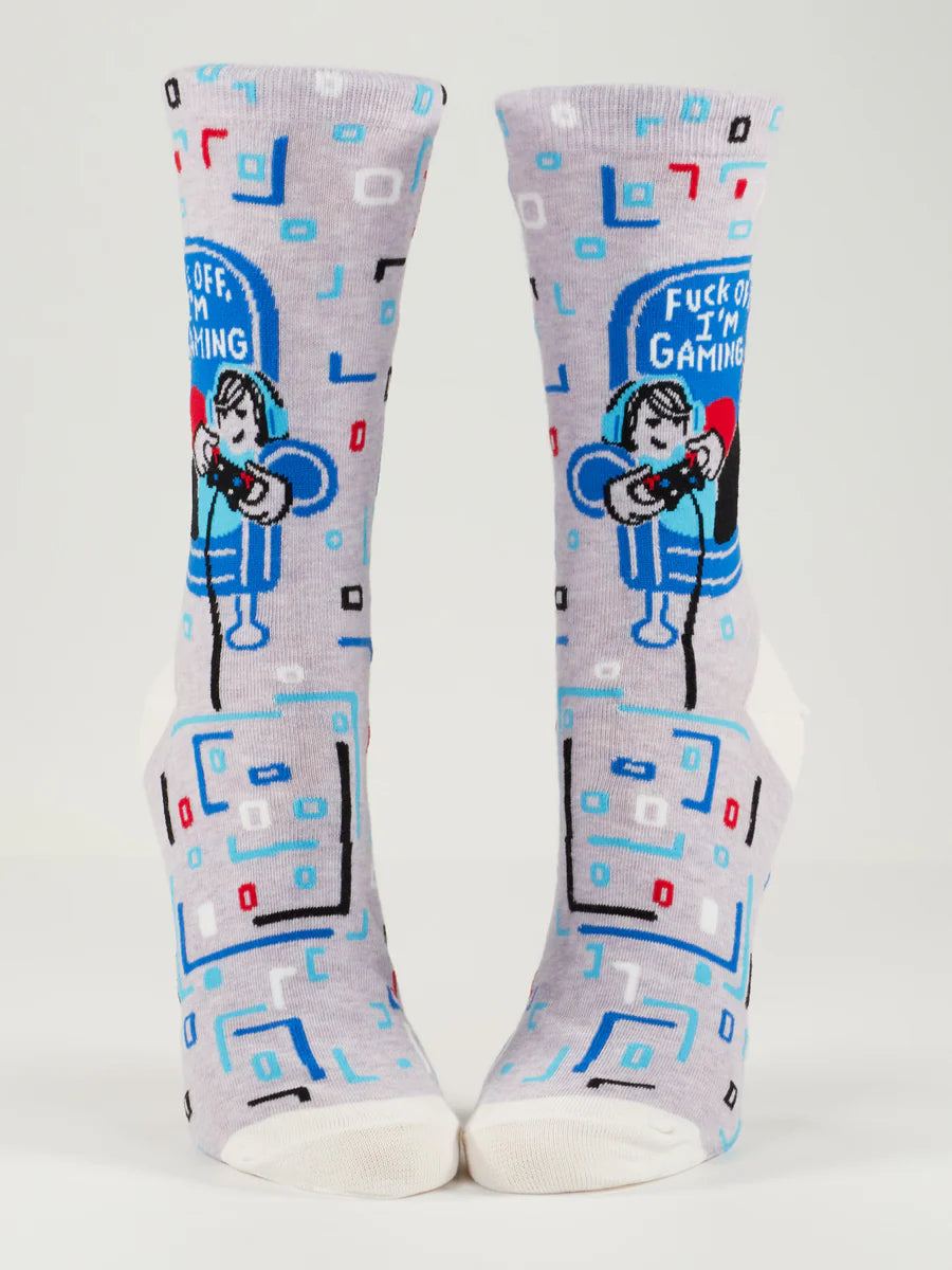 Fuck Off, I’m Gaming Women Crew Socks