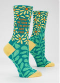 Retired Is Best Shit Crew Socks Women’s