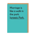 Jurassic Park Marriage Card